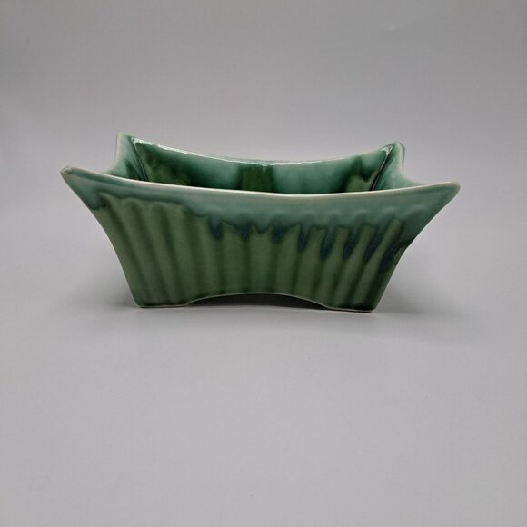 Marietta Modern Green Drip Glaze Planter Cactus Indoor Mid Century Modern Decor - Picture 3 of 14